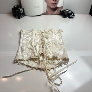 Shirley of Hollywood Cream Lace Corset